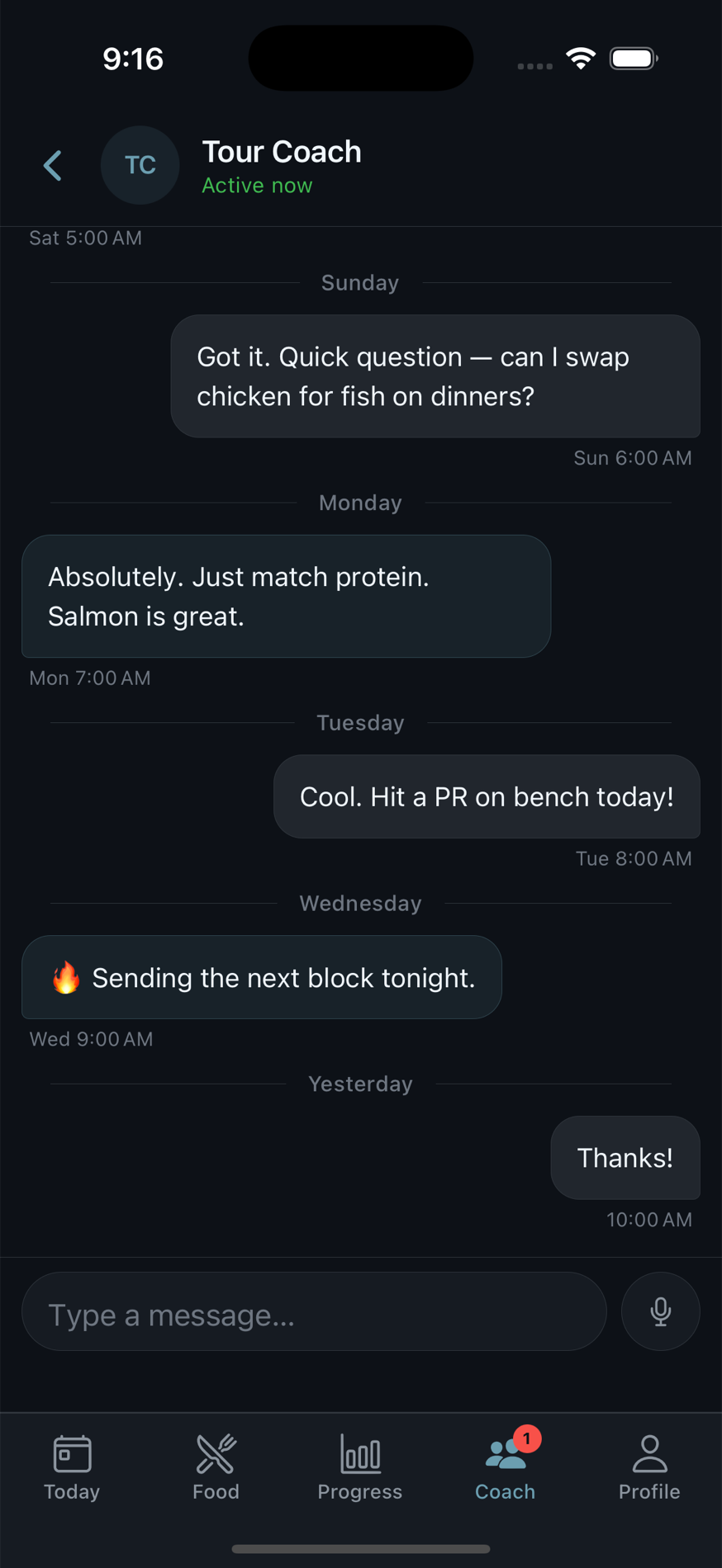 Messages